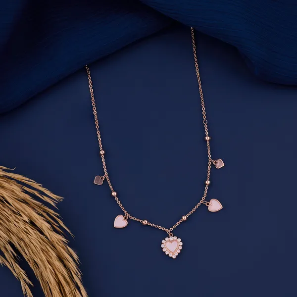 Rose_Gold_Diamond_Accent_Heart_Charm_Pendant_Necklace_For_Women_And_Girls